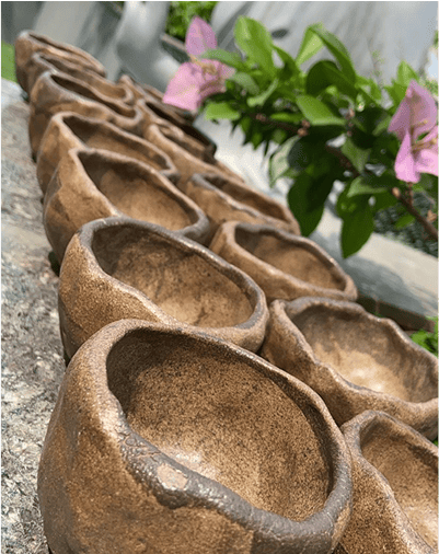 Rustic Handcrafted Bowls (Set of 2)